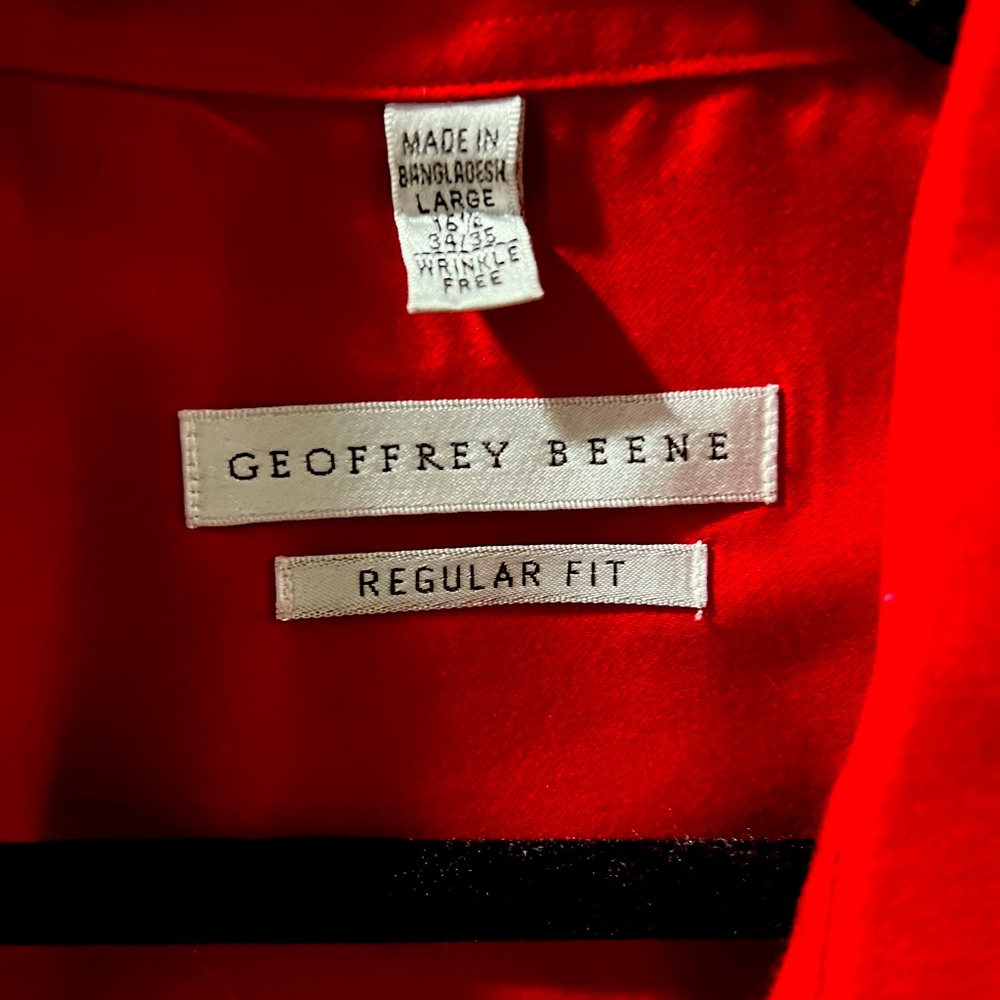 Geoffrey Beene Men’s Botton Down Shirt L